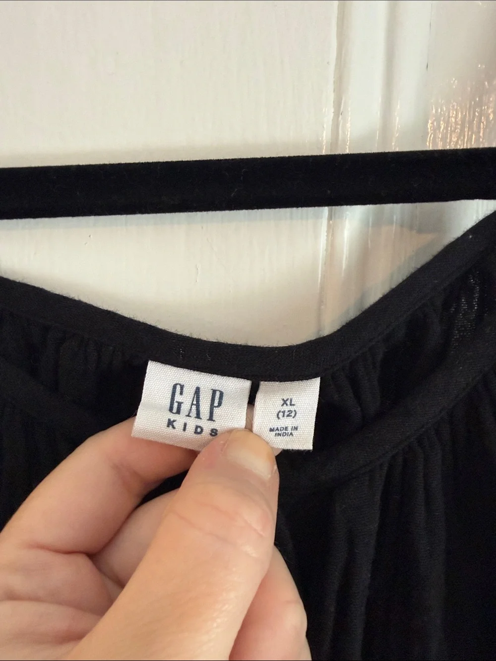 GAP kids XL 12 90s Y2K Black Spaghetti Strap Button-Front Casual Dress